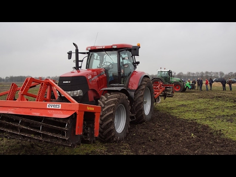 Evers Agro Furioso en Orlov en Veenma Green Cutter bij demoveld stoppelbewerking Trekkerweb