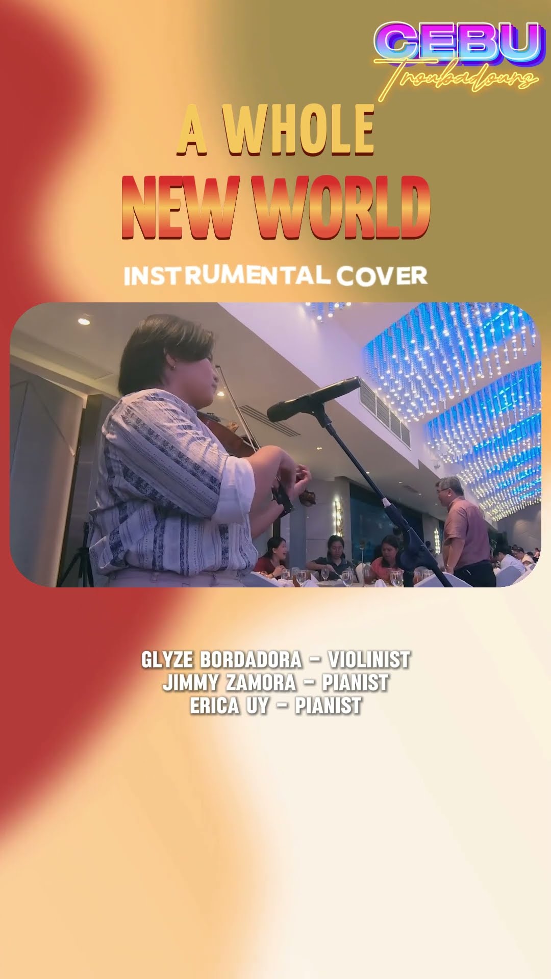C1341 A whole new world #disney #AlanMenken #TimRice #cebutroubadours #ngkhai #ngenius