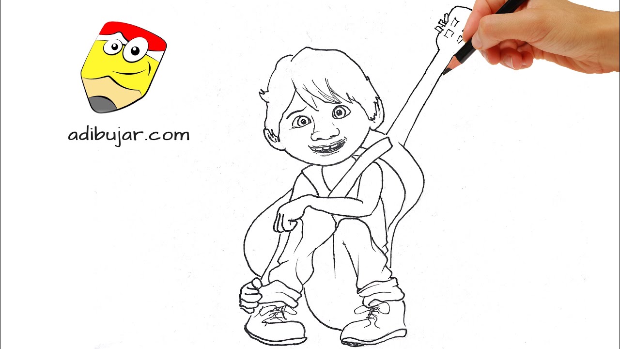 Cómo dibujar a Miguel Rivera: Coco la pelí Pixar. How to draw  Miguel - YouTube