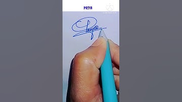 Priya name signature style #priya signarure #calligraphy #viral #shorts #priya