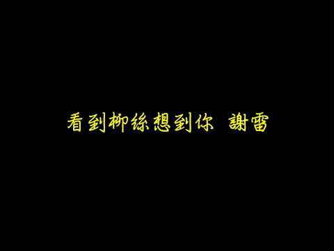 看到柳絲想到你  謝雷