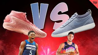 Anthony Edwards VS Devin Booker! Who's SHOE IS BETTER? Adidas AE 1 VS Nike BOOK 1!