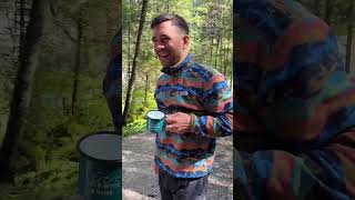 Camping with our enamel mugs