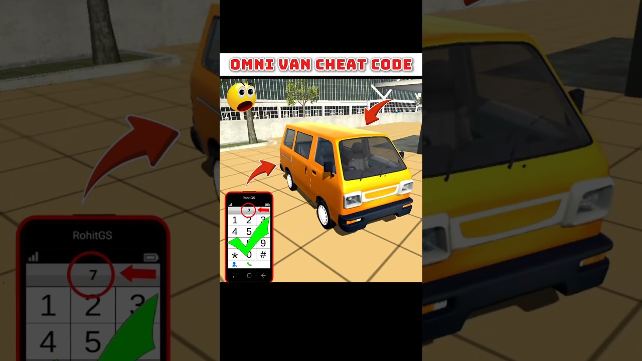 omni van cheat code Indian bike driving 3d || 