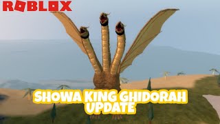 SHOWA KING GHIDORAH UPDATE Cinematic Showcase (Roblox Kaiju Universe)