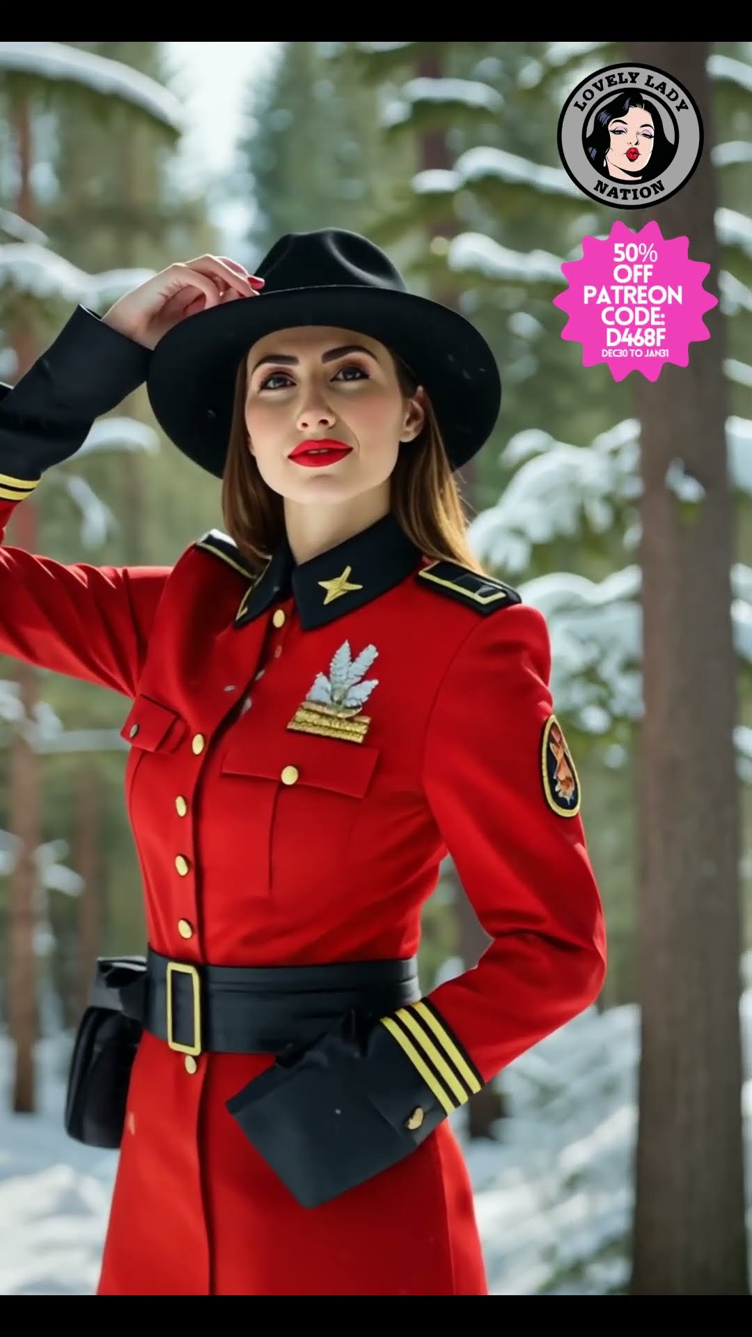 justin trudeau resignation - the striking beauty of a female Canadian mountie vol.7 #ai