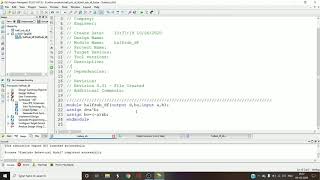 Tutorial 8: Verilog code of Half Subtractor using data flow level of abstraction