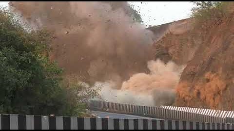 The 187 years old Amrutanjan Bridge in Khandala ghat on Pune Mumbai highway was demolished today.