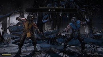 Mortal Kombat XL - Tutorial (Special Move Kombo Training)