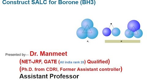 Construct SALC for Borone (BH3) using projection operator method
