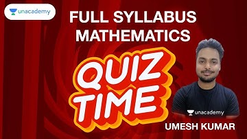 Full Syllabus Mathematics | Menti Quiz | CBSE Board Exam | Class 10 | Umesh Sir | Unacademy Live