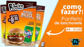 Como fazer um panfleto de comida?