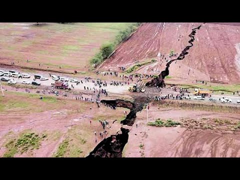 Видео: Гигантская трещина открылась в Кении и медленно разделяет землю на две части