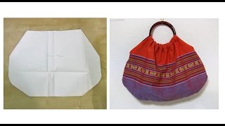 Diyリング持ち手のバッグ How To Make Bag Pattern Making Youtube