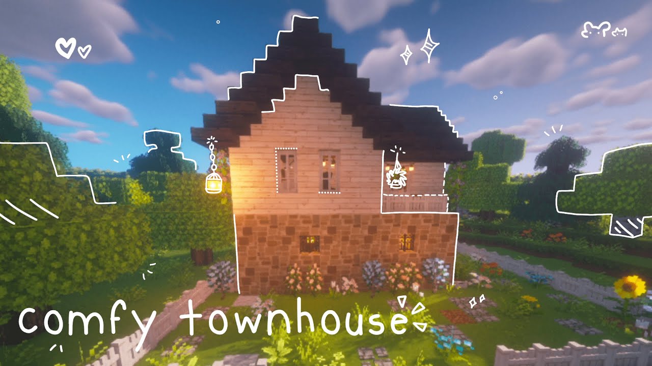 comfy townhouse speed build | CIT resource packs 🧸