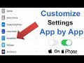 How to customize accessibility settings app by app on iPhone iPad and iPod touch