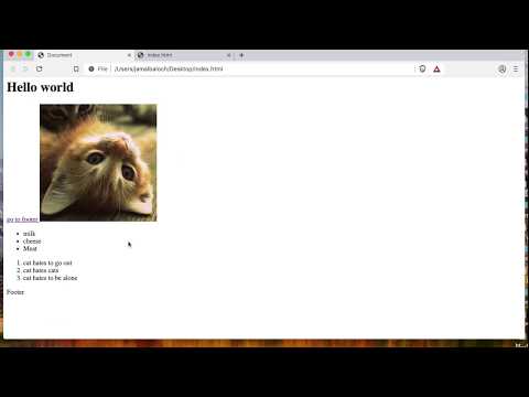 Learn Basic HTML for absolute Beginners freecodecamp 9