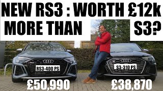NEW 2022 AUDI RS3 FIRST DRIVE : WORTH £12k MORE THAN S3?