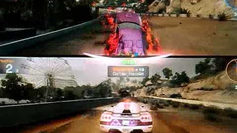 blur gameplay with split screen