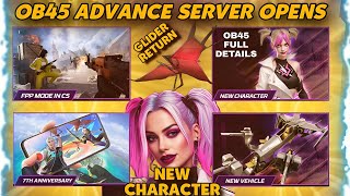 OB45 UPDATE ADVANCE SERVER OPENS | OB45 UPDATE 7TH ANNIVERSARY | OB45 NEW CHARACTER | OB45 UPDATE