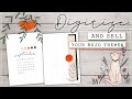 How To Make DIGITAL Bullet Journal Templates and Sell Them