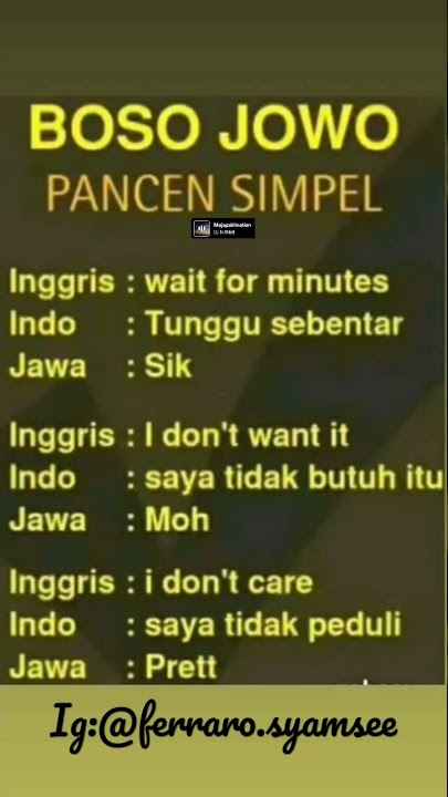 VIRAL !!! LIHAT DAN SIMPAN SEBELUM DIHAPUS YOUTUBE #viral #fyp #short #bahasajawa #pelajaran #mantap