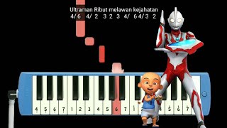 Vignette de la vidéo "Not Pianika Ultraman Ribut - Upin & Ipin"