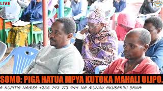 LUCAS J. MWALYEMA - HATUA NA KIDOLE GUMBA CHAKO KINAMILIKIWA NA NANI?.