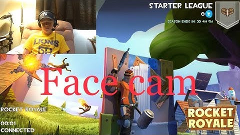 Rocket royale game play with a face cam!!
