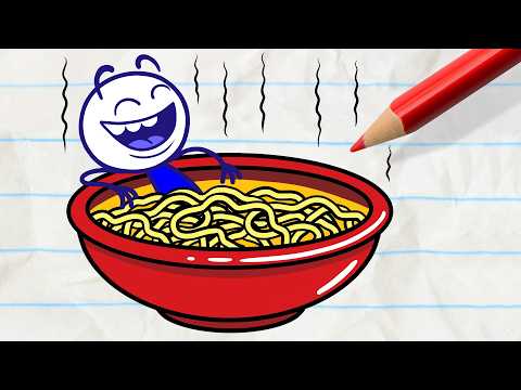 Pasta Point Of No Return | Pencilmation Cartoons!