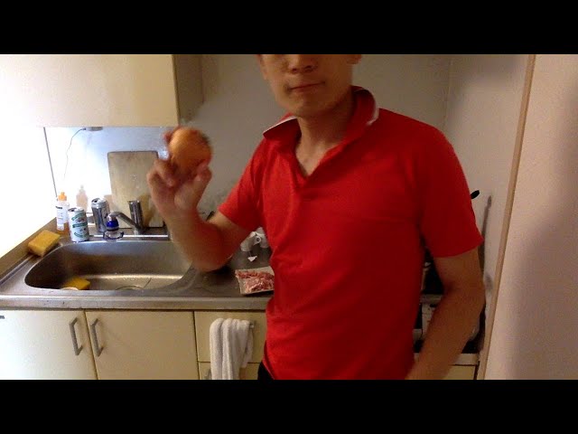 【ASMR】男子ごはん　豚の生姜焼き