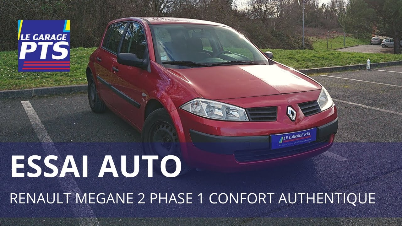 TEST - RENAULT MEGANE 2 PHASE 1   1.6 16v  CONFORT AUTHENTIQUE 2004 - FRANCE