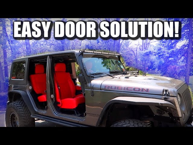 Easiest Way To Hang Your Jeep Wrangler Doors JK & JL | Update On The  Hellcat - YouTube