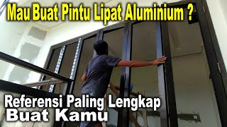 🔴 CARA MEMBUAT PINTU LIPAT ALUMINIUM 💯☑️ - LENGKAP NAMA BAHAN DAN RUMUS☑️