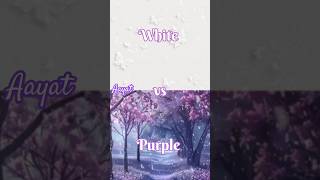 white 🤍 vs Purple 💜 ## Deewaane song ## short video....