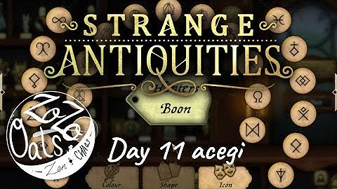 [Day 11acegi] Strange Antiquities: Doing some deep organization... Sorting by Thaumic Field