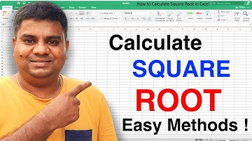 How to Calculate Square Root in Excel