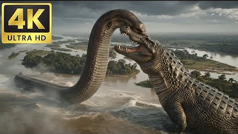 Python vs Alligator 01 -- Real Fight -- Python attacks Alligator | Mystery in Amazon Jungle | Snake