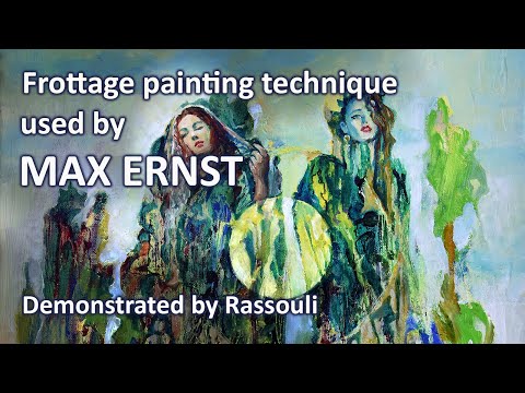 Learn Max Ernst's "frottage" painting technique