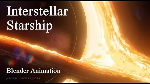 Interstellar Starship  ||  Blender 3D Animation
