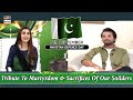 Watch Asim Azhar Pay Tribute To Martyrdom & Sacrifices Of Our Soilders | Nida Yasir & Asim Azhar Online In Hd