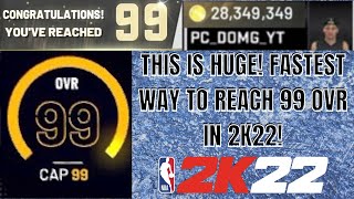 DO THIS RIGHT NOW TO REACH 99 OVR FASTEST WAY TO GET MY POINTS NBA 2k22 95-99 Overall Method