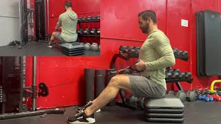 Horizontal cable row