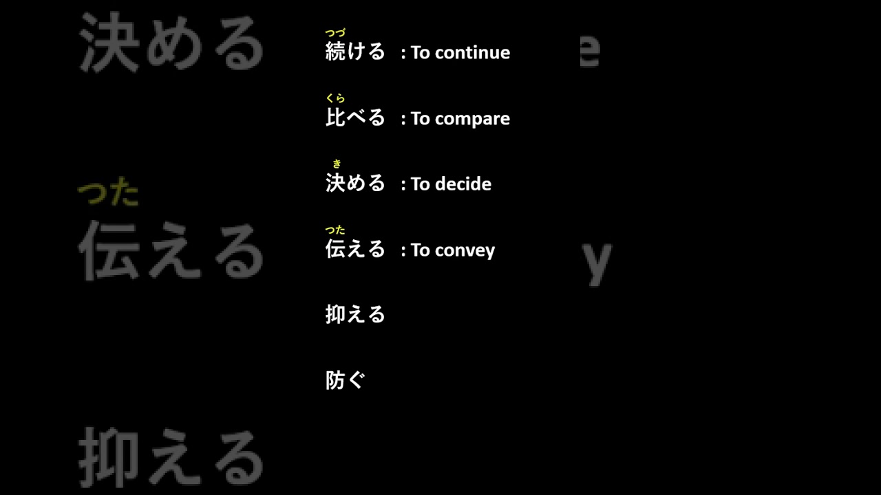 JLPT-N5 : Vocabulary review #japanese #japan #jlpt