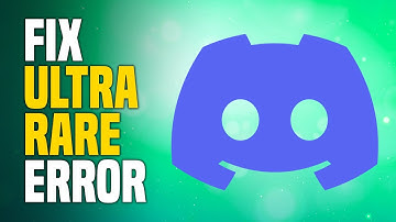 How To Fix Ultra Rare Error On Discord (EASY!)