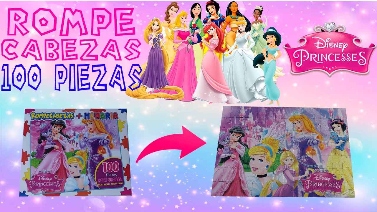 Rompecabezas PRINCESAS DE DISNEY | 100 PIEZAS - YouTube