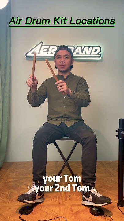 Play drums without a drum! Aeroband PocketDrum! Video from @Christal J