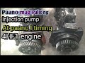 How to replace and timing injection pump 4HF1 (tagalog)