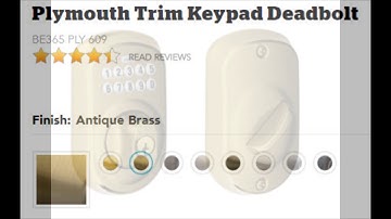 Installing a Keypad Deadbolt Lock