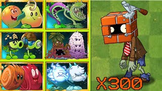 PvZ 2 Challenge - Random 32 Pair Plants & Plant Food Vs Brickhead Zombie